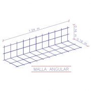 malla angular de refuerzo